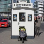 Mari in Berlin at Checkpoint Charlie